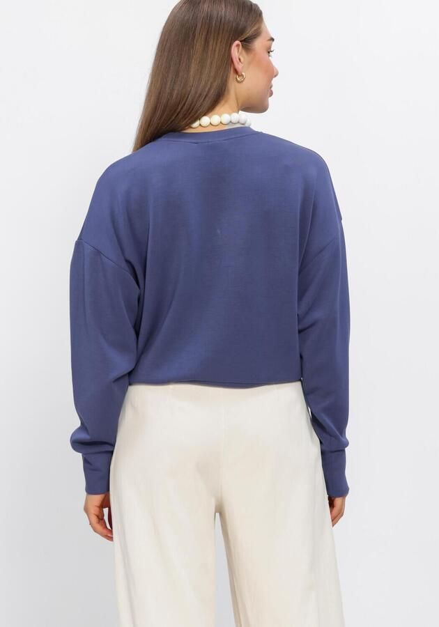 MOS MOSH Dames Truien & Vesten Mmnima O-ls Sweatshirt Donkerblauw - Foto 2