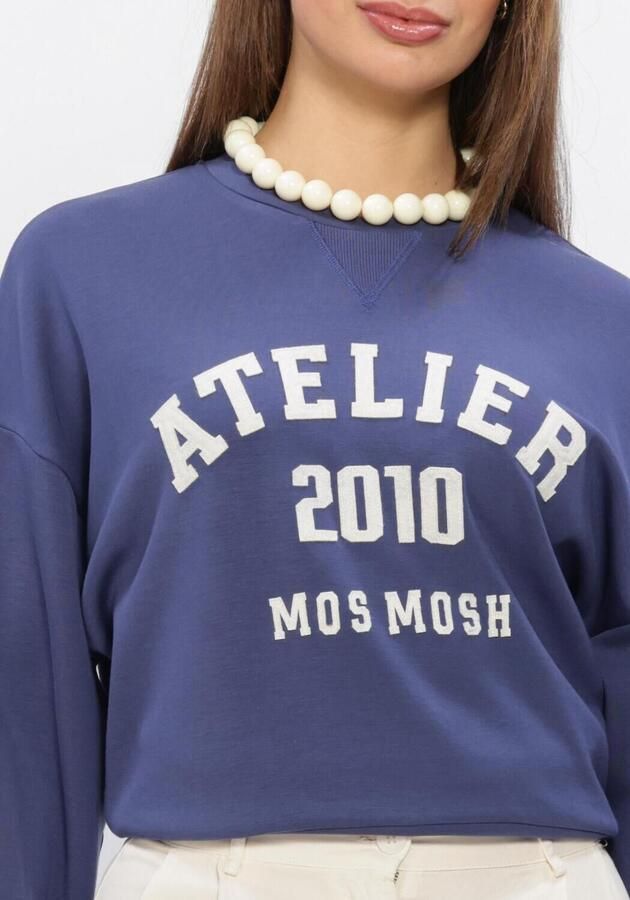 MOS MOSH Dames Truien & Vesten Mmnima O-ls Sweatshirt Donkerblauw - Foto 3
