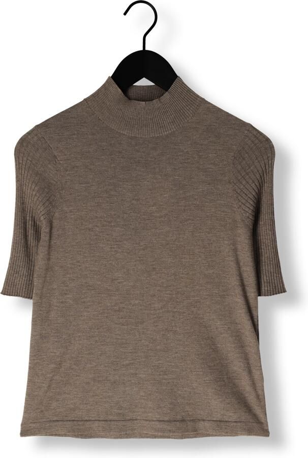 MOS MOSH Dames Truien & Vesten Mmrelena Turtleneck Ss Knit Taupe - Foto 3