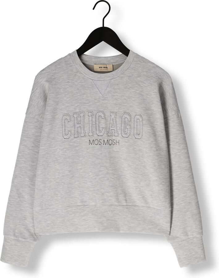 MOS MOSH Dames Truien & Vesten Mmrenzi O-ls Sweatshirt Lichtgrijs