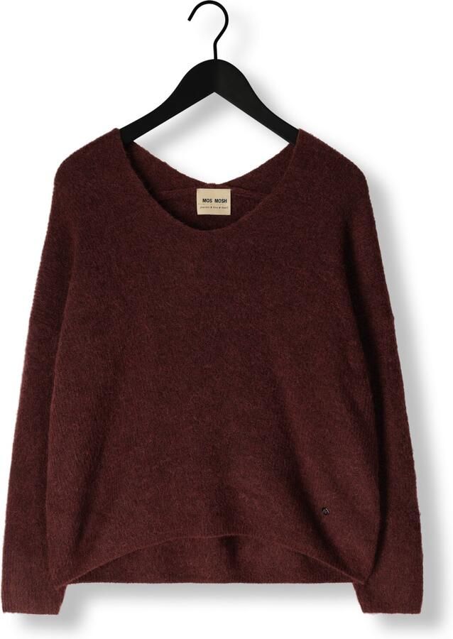 MOS MOSH Dames Truien & Vesten Mmthora V-neck Knit Bordeaux