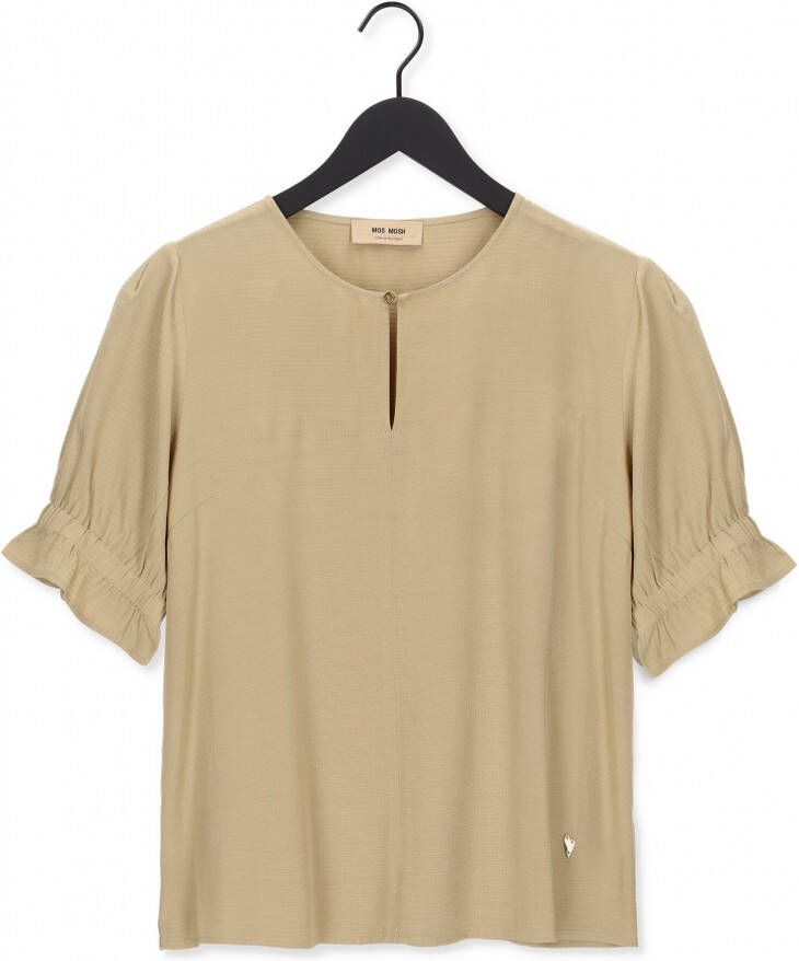 Mos Mosh Olijf Top Hainley Light Rip Blouse