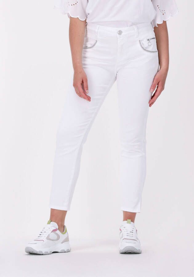 Mos Mosh Witte Slim Fit Jeans Naomo Roma 7 8 Pant