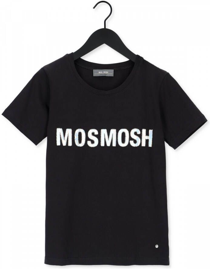 Mos Mosh Zwarte T shirt Hollo O ss Tee