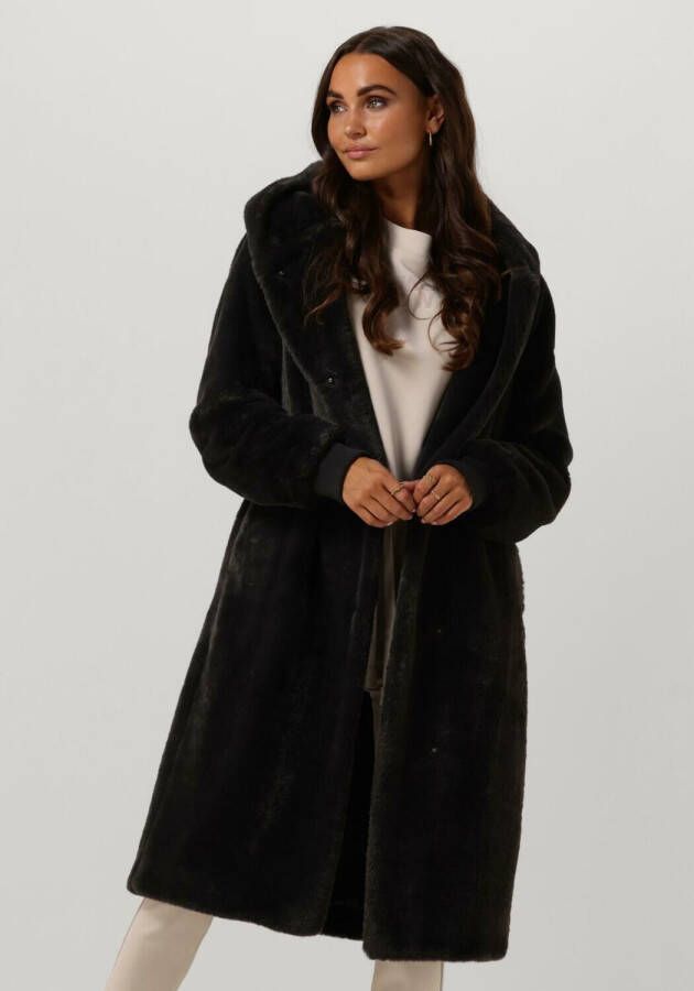 Moscow Donkergrijze Faux Fur Jas 08-08-nadjana-1