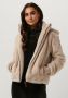 Moscow Faux Fur Jas Ecru Evelyn Beige Dames - Thumbnail 1