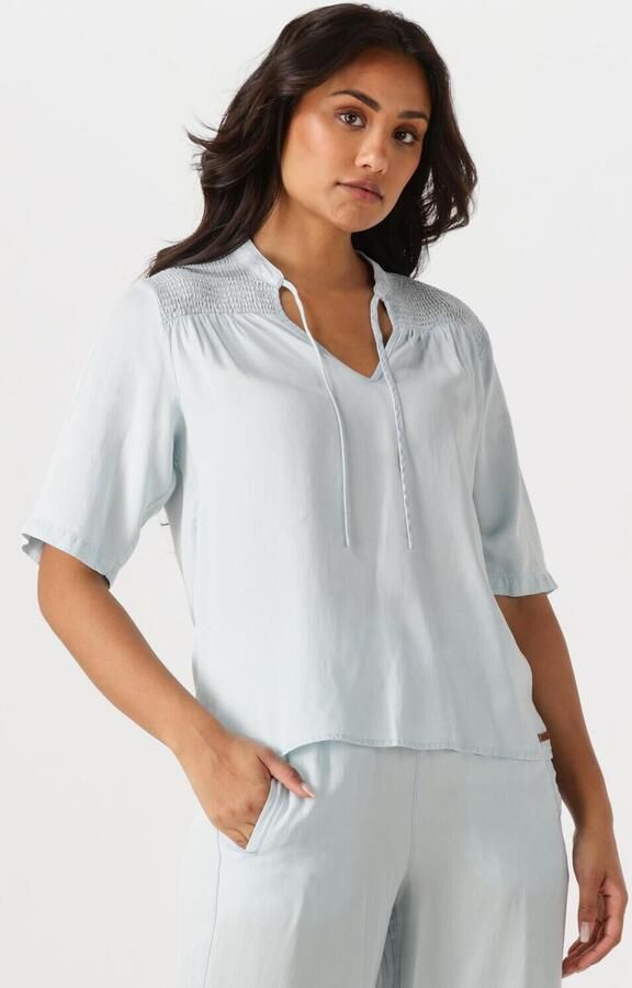 MOSCOW Dames Blouses 119-05-willy Lichtblauw - Foto 4