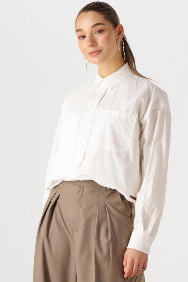 Moscow Lange mouw blouse voor vrouwen White Dames - Foto 4