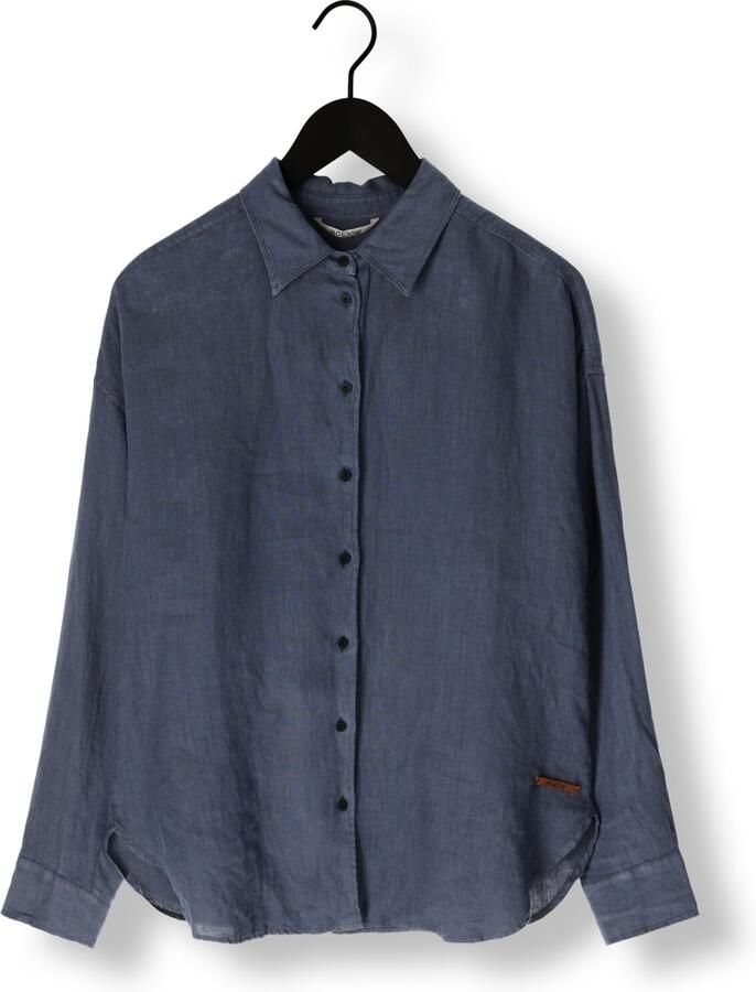 MOSCOW Dames Blouses 94-05-butto-1 Donkerblauw