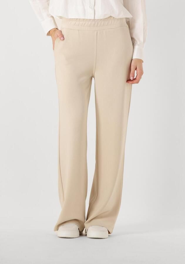 Moscow Wijde Zandkleurige Broek Beige Dames - Foto 4