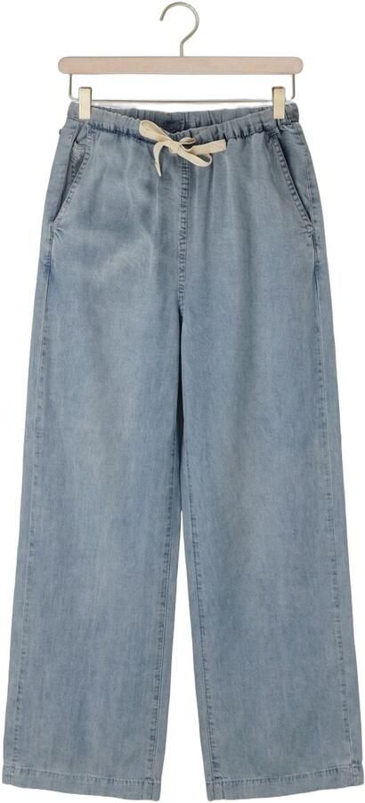 Moscow wide leg regular waist pantalon blauw - Foto 4