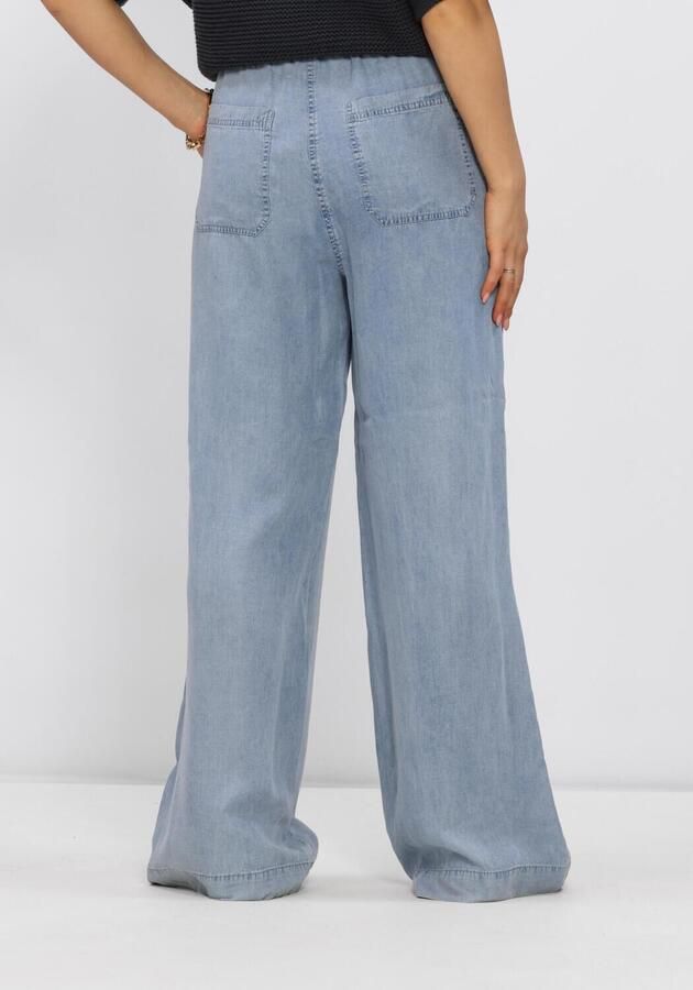 Moscow wide leg regular waist pantalon blauw - Foto 2