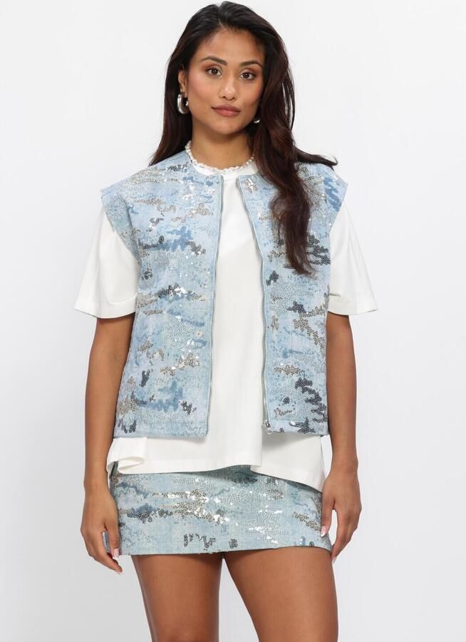 MOVES Dames Blazers Evits Waistcoat 4615 Lichtblauw