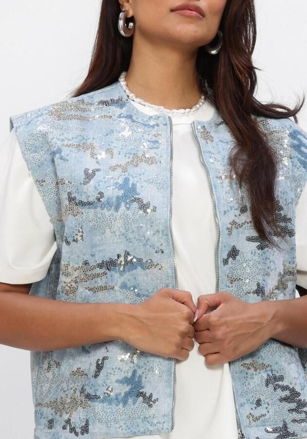 MOVES Dames Blazers Evits Waistcoat 4615 Lichtblauw - Foto 3
