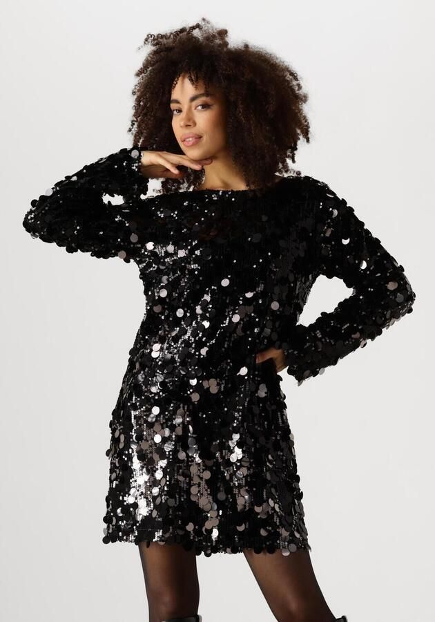 Moves Zwarte Mini Jurk Idona Black Dames - Foto 4