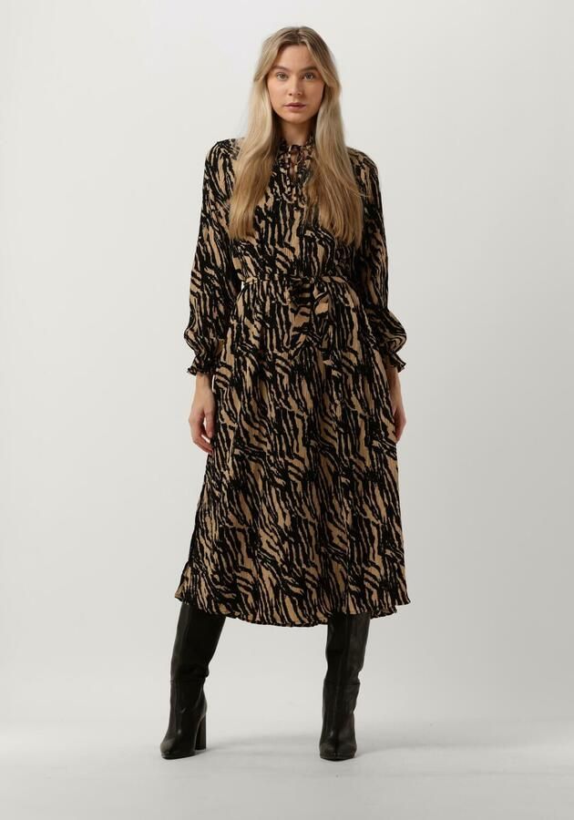 Moves Beige Midi Jurk Lavisa 2608 Multicolor Dames - Foto 4
