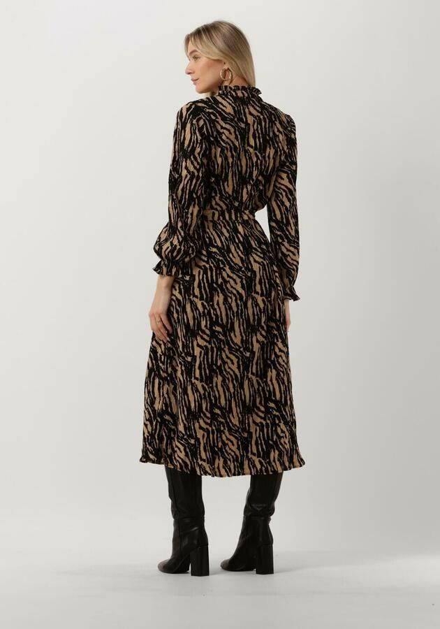 Moves Beige Midi Jurk Lavisa 2608 Multicolor Dames