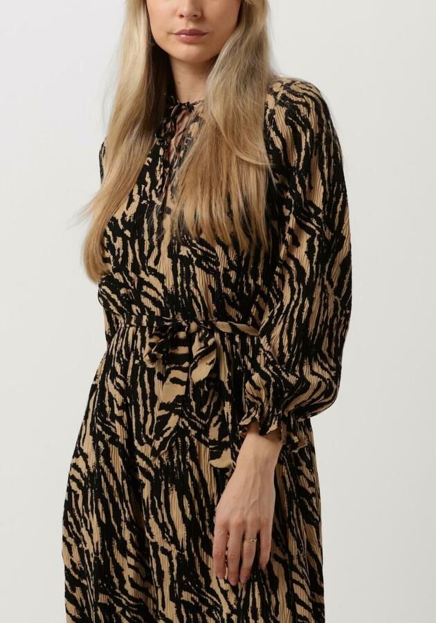 Moves Beige Midi Jurk Lavisa 2608 Multicolor Dames - Foto 2