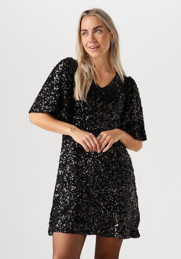 Moves Zwarte Mini Jurk Manalina Black Dames - Foto 4