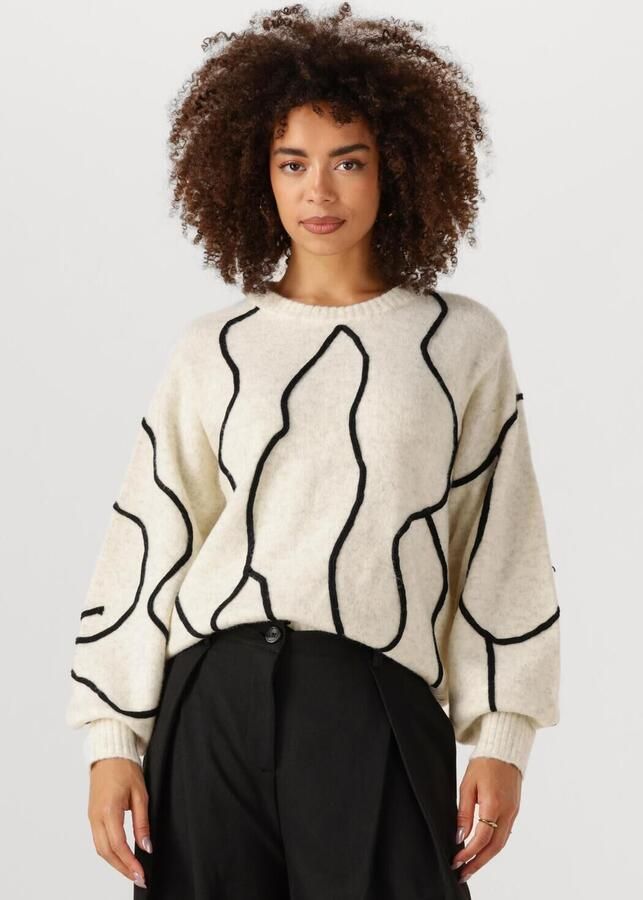 MOVES Dames Truien & Vesten Kaiya Jumper 4457 Ecru - Foto 3