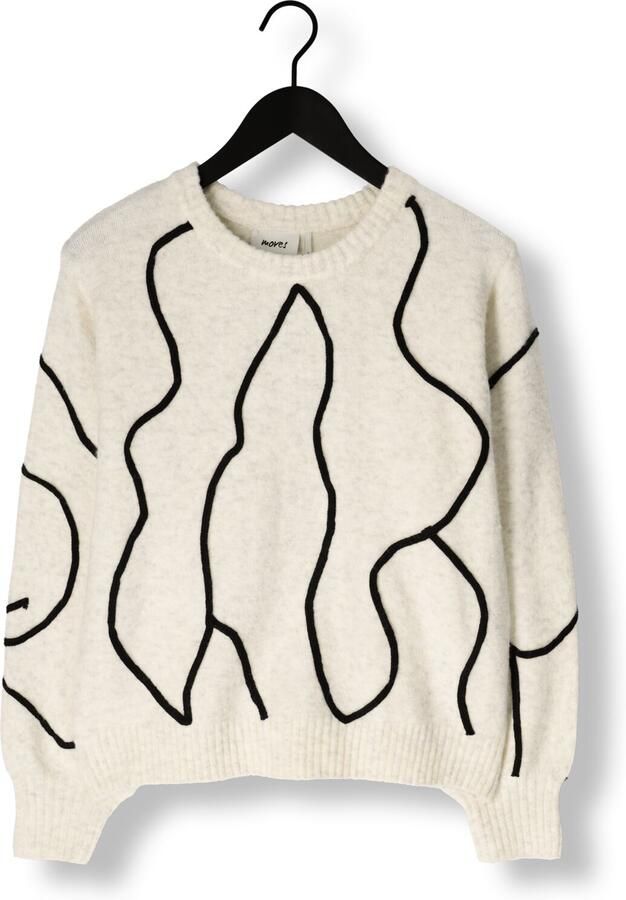 MOVES Dames Truien & Vesten Kaiya Jumper 4457 Ecru - Foto 2