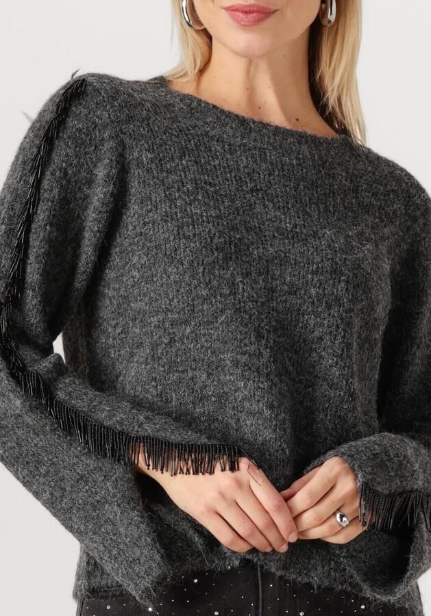 MOVES Dames Truien & Vesten Malou Jumper 4365 Donkergrijs - Foto 2