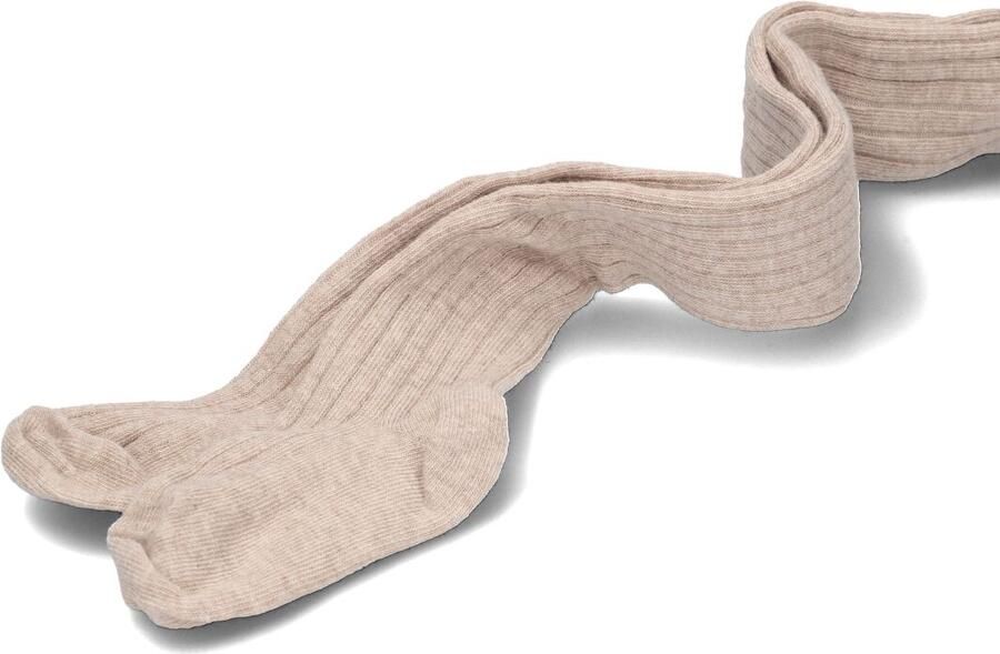 MP DENMARK Meisjes Beenmode Cotton Rib Tights Beige