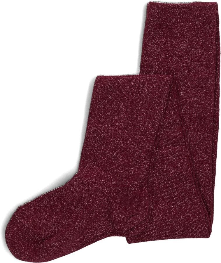 MP DENMARK Meisjes Beenmode Glitter Tights Bordeaux - Foto 2