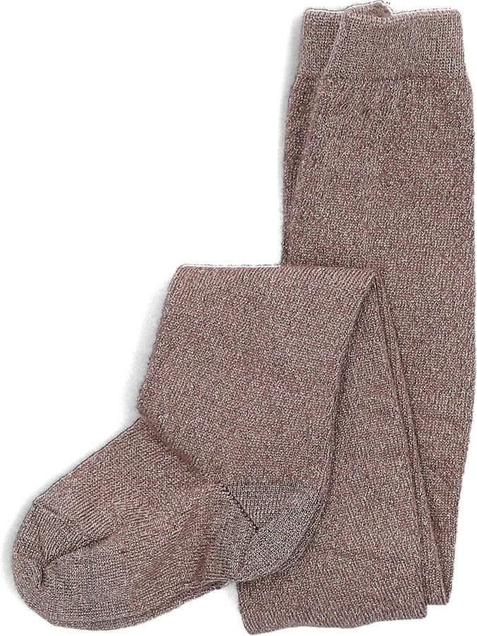 MP DENMARK Meisjes Beenmode Glitter Tights Taupe - Foto 2