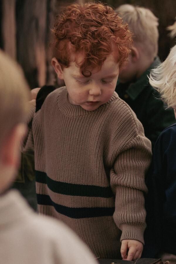 MR. LOUTRE Jongens Truien & Vesten Esben Beige - Foto 2