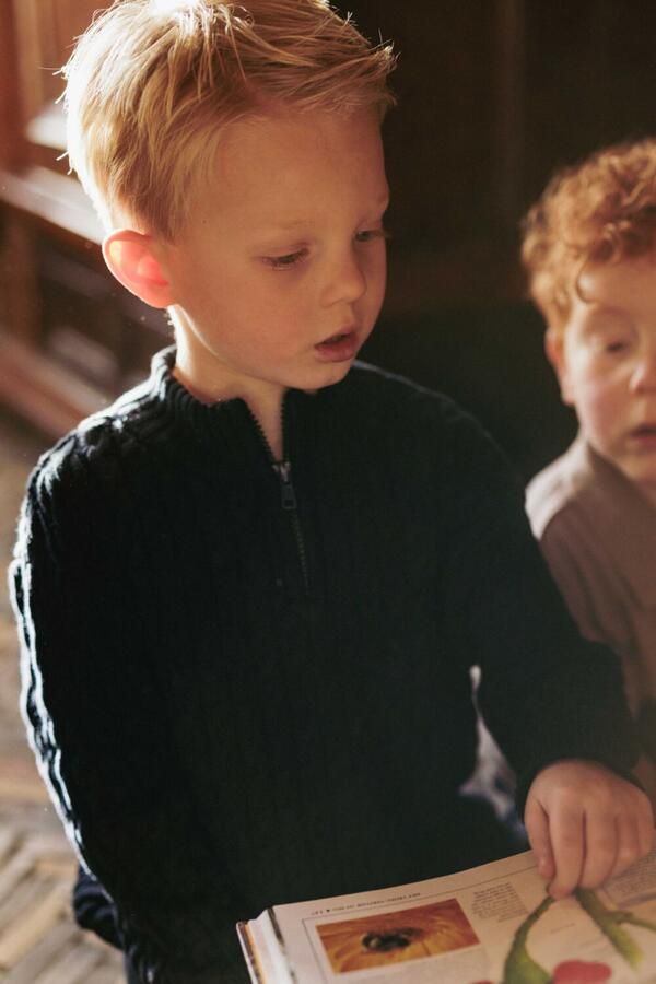 MR. LOUTRE Jongens Truien & Vesten Magnus Donkergrijs - Foto 2