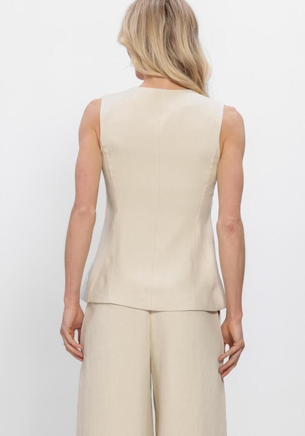 MSCH Copenhagen Bodywarmer van viscosemix met knoopsluiting model Esteriane - Foto 2