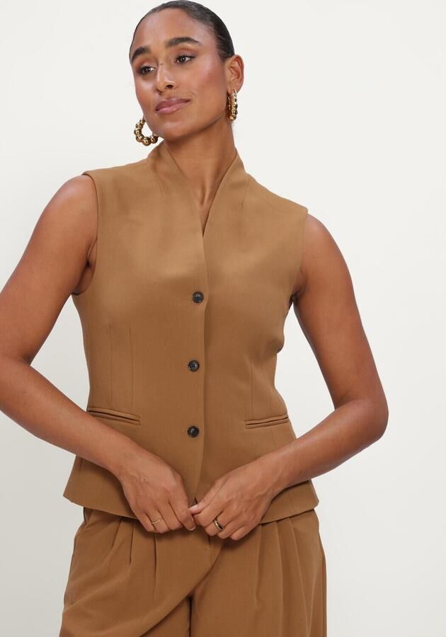 MSCH COPENHAGEN Dames Blazers Mschphilomina Michelle Waistcoat Camel - Foto 3