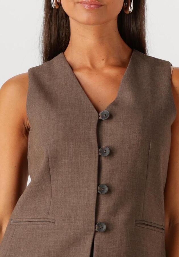 MSCH COPENHAGEN Dames Blazers Mschrosina Michelle Waistcoat Bruin - Foto 2