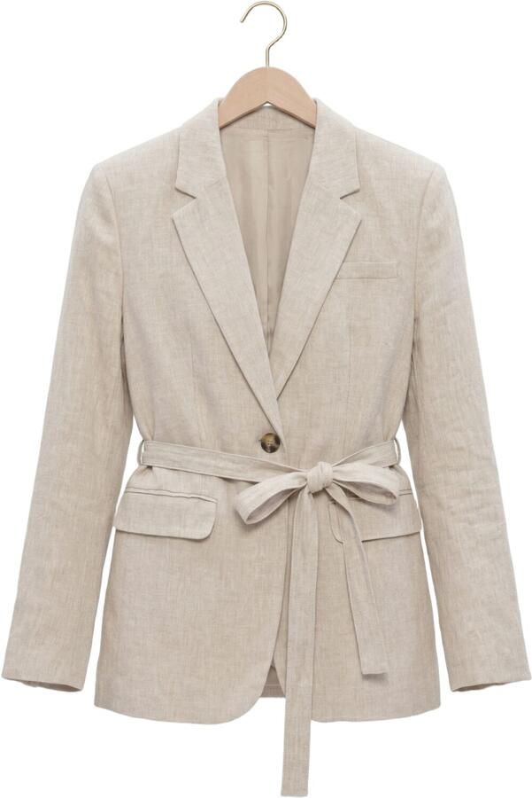 MSCH COPENHAGEN Dames Blazers Mschviana Ginia Blazer Beige - Foto 4