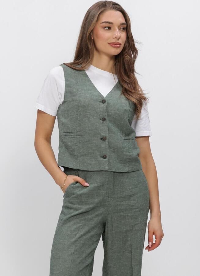 MSCH COPENHAGEN Dames Blazers Mschviana Ginia V Neck Waistcoat Groen