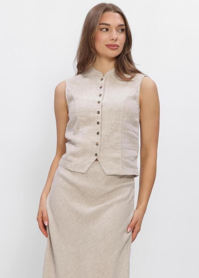 MSCH COPENHAGEN Dames Blazers Mschviana Ginia Waistcoat Beige
