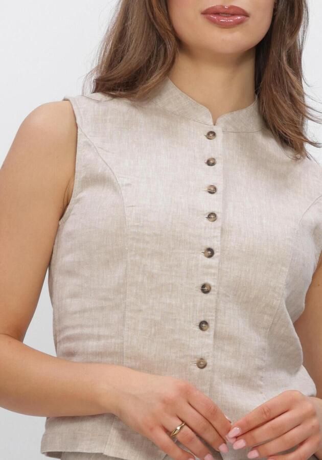 MSCH COPENHAGEN Dames Blazers Mschviana Ginia Waistcoat Beige - Foto 3