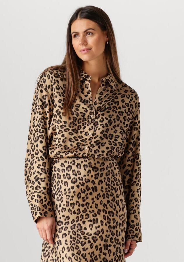 MSCH COPENHAGEN Dames Blouses Mschclarette Irida Shirt Aop Bruin - Foto 4