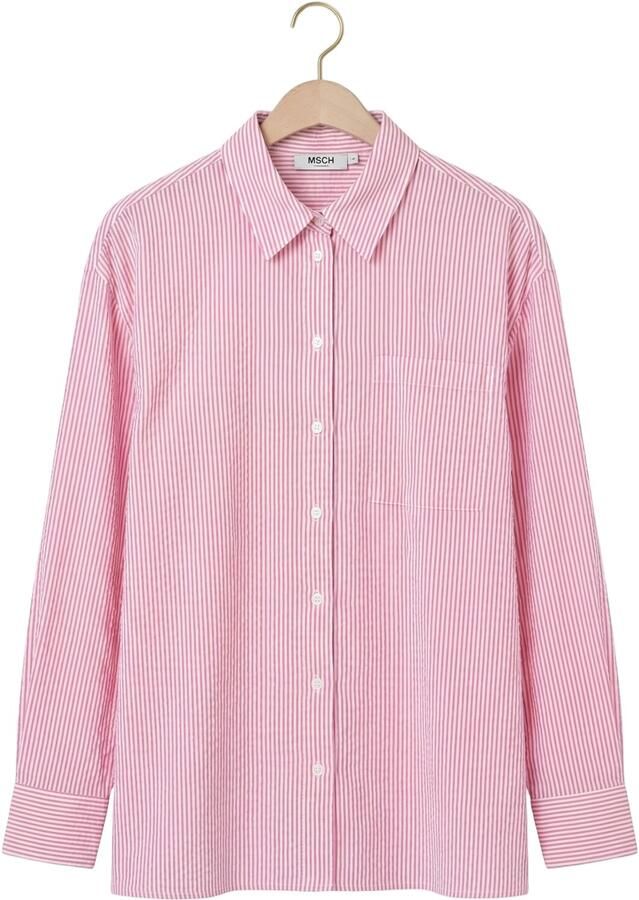 MSCH COPENHAGEN Dames Blouses Mschfelicity Shirt Stp Roze - Foto 2