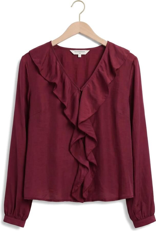 MSCH COPENHAGEN Dames Blouses Mschisra Shirt Bordeaux - Foto 4