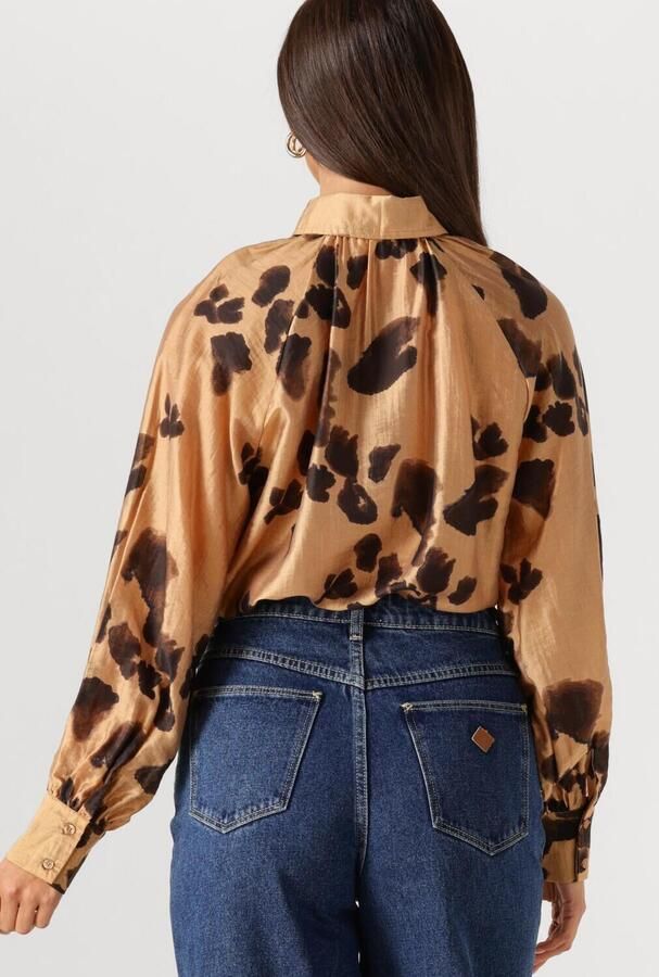 MSCH COPENHAGEN Dames Blouses Mschnilla Romina Top Aop Camel - Foto 3