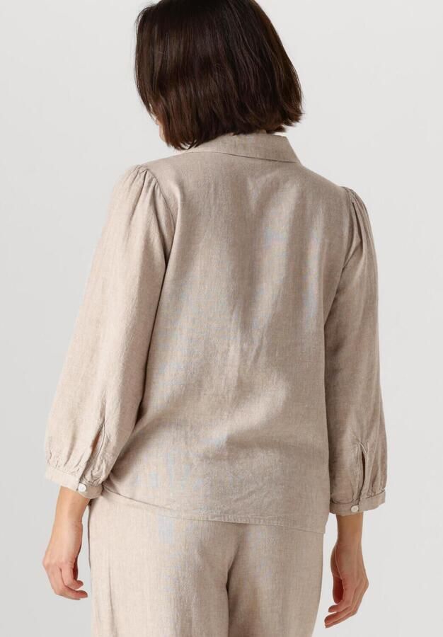 MSCH Copenhagen Relaxed fit linnen blouse met resortkraag model 'Pennie Ginia' - Foto 3