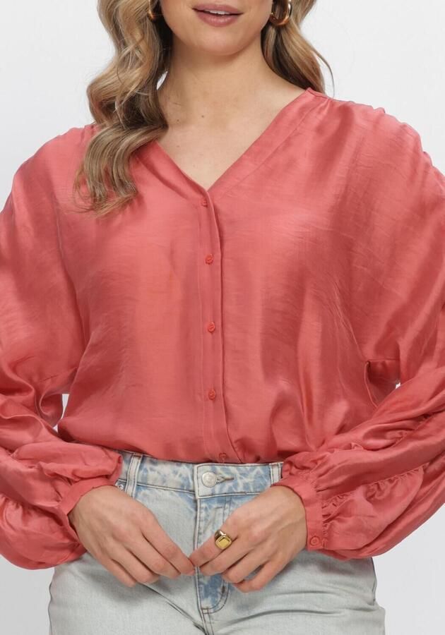 MSCH COPENHAGEN Dames Blouses Mschramona Rikkelia Volume Shirt Roze - Foto 4