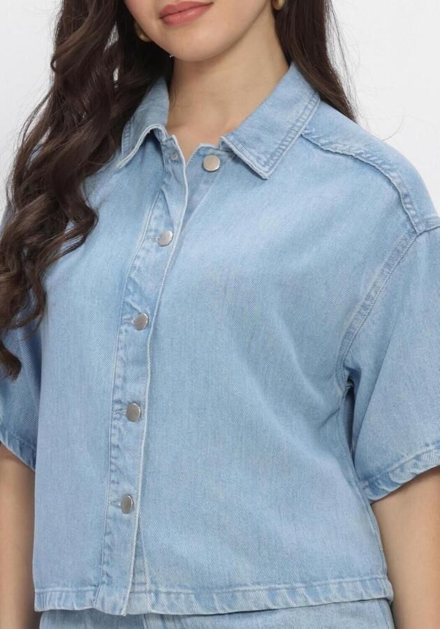 MSCH Copenhagen regular fit overhemdblouse van puur lyocell model 'Saphina' - Foto 4