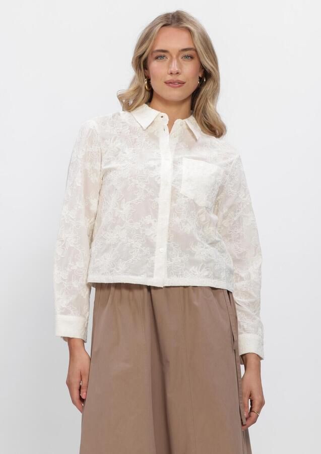MSCH COPENHAGEN Dames Blouses Mschsylvia Shirt Emb Gebroken Wit
