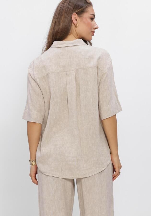 MSCH COPENHAGEN Dames Blouses Mschviana Ginia 3 4 Shirt Beige - Foto 3