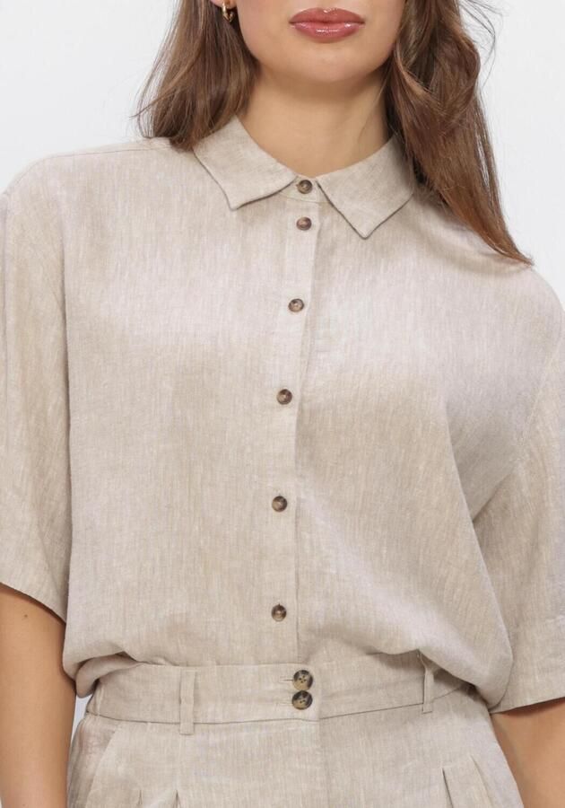 MSCH COPENHAGEN Dames Blouses Mschviana Ginia 3 4 Shirt Beige - Foto 4