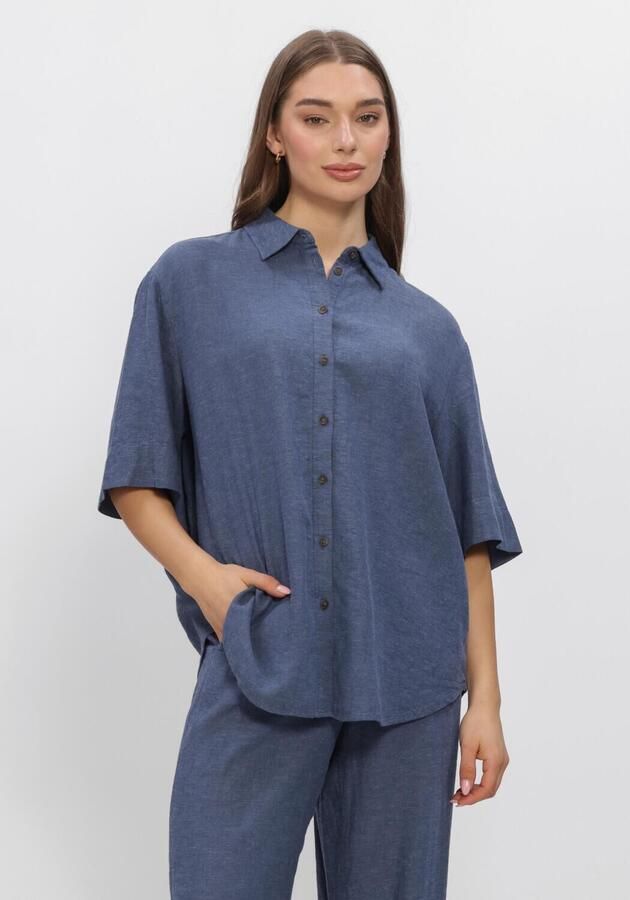 MSCH COPENHAGEN Dames Blouses Mschviana Ginia 3 4 Shirt Blauw