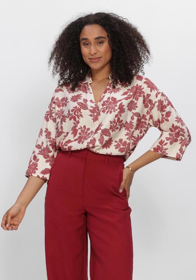 MSCH Copenhagen relaxed fit blouse met 3 4-mouwen model 'Vildana'